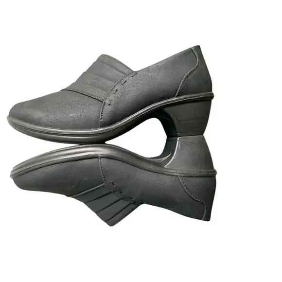 NEW Easy Street Black Comfort Flex Sole Clogs Size 7.5 W - Picture 4 of 5